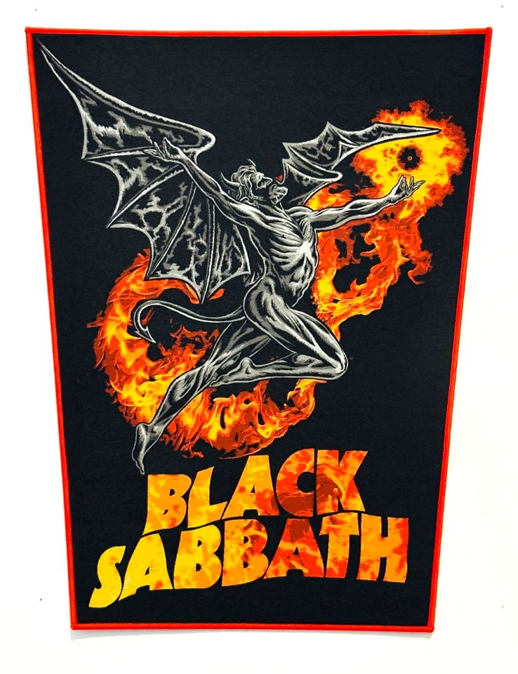 Black Sabbath Supernaut RED Border LMTD ED 50 Licensed WOVEN Back Patch OZZY - Image 1 of 1