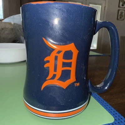 Boelter Detroit Tigers Coffee Tea Mug 14oz Raised Sculpted Licensed MLB 2013 - Image 1 of 4