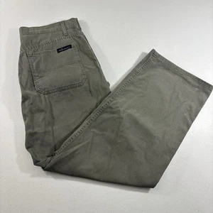 VTG 90’s Women’s Levi’s SilverTab Khakis Wide Leg Hammer Loop Pants Baggy Sz 13M - Picture 1 of 9