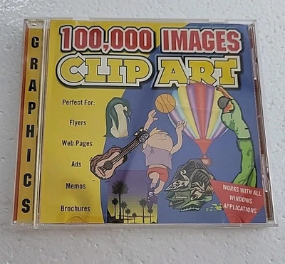 Vintage early 2000's ValuSoft Clip Art 100,000 Images For making 90's flyers - Image 1 of 4