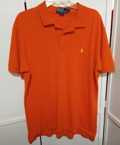 Gebrauchte Polo Ralph Lauren Erwachsene Large Orange Gelb Logo Kurzarm 🔥🔥🔥 - Bild 1 von 6