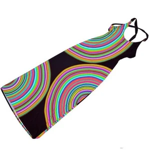 Maxi abito lungo copricostume da bagno nuovo con etichette Trina Turk Sombrero schiena incrociata xs tropicale - Foto 1 di 7