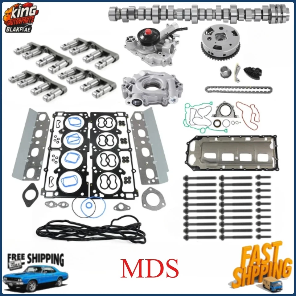5.7L MDS Camshaft Lifters Water Pump Kit For Jeep Dodge Charger Chrysler 2009-17 - Imagem 1 de 4