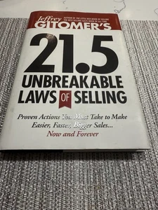 Jeffrey Gitomer's 21.5 Unbreakab- 9781885167798, hardcover, Gitomer, AUTOGRAPHED - Picture 1 of 5
