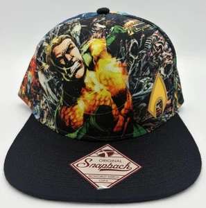 AQUAMAN Bioworld All Over Print SnapBack Mütze DC Comics - Bild 1 von 2