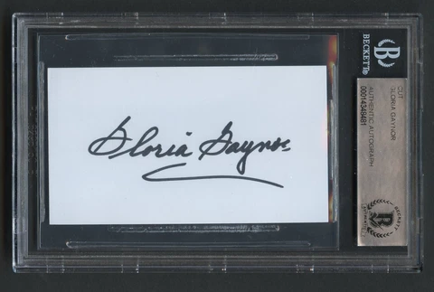 Gloria Gaynor signed autograph auto 2x3.5 cut Singer I Will Survive BAS Slabbed Cover