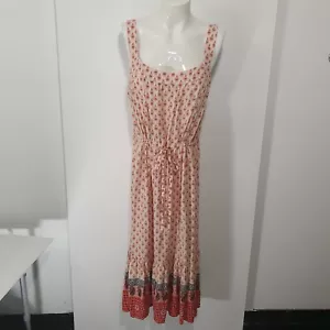 BEACH LUNCH LOUNGE Red/WHITE STRIPED LINED DRESS SIZE: l - Picture 1 of 6