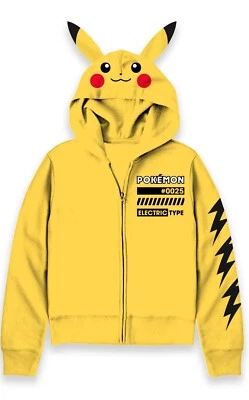 Sudadera con capucha y cremallera completa Pokémon para niños talla M 8 nueva con etiquetas Foto 1 de 3