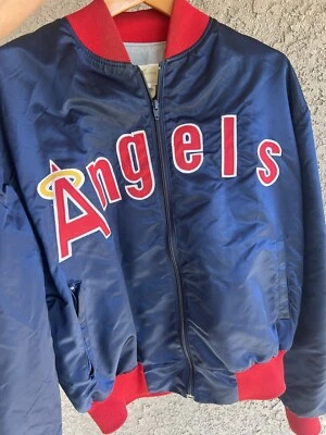 Chaqueta De Colección California Angels Satén Mac Murray X Grande Anaheim Los Angeles Foto 1 de 4