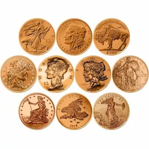 Zombucks Series 1 oz .999 Pure Copper BU Round ~ 8 Designs To Choose From - Picture 1 of 25