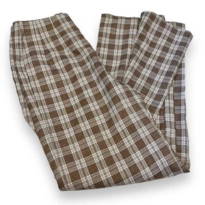 Pantalones Princess Polly Caronia Cuadros Beige Talla 4 Sin Forro Cremallera Oculta - Imagen 1 de 8