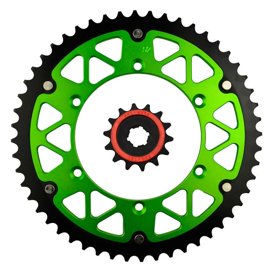 14T-48T Front Rear Sprocket Kits for Kawasaki KX300 KX500 KDX200 KDX220 KDX250 Foto 1 de 4