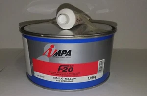Stucco poliestere per auto moto carrozzeria IMPA F20 KG. 2 Giallo - Foto 1 di 1