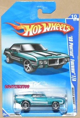 Hot Wheels 2010 Muscle Mania '69 Pontiac Firebird T/A con+ Foto 1 de 2