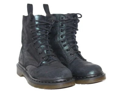 Botas Chukka de Combate Dr Martens para Mujer Pascal Cuero Negro Talla 8 Cuña Envejecida Foto 1 de 4