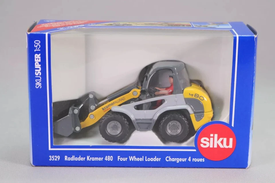 SIKU SUPER 1:50 RUSPA GOMMATA KRAMER 480 FOUR WHEEL LOADER     ART  3529 - Immagine 1 di 1