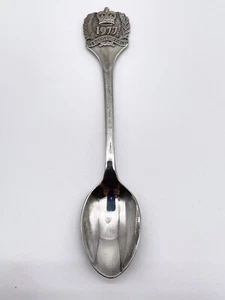 1977 Queen's Silver Jubilee Commemorative Teaspoon EPGM Silver Plated - Picture 1 of 6