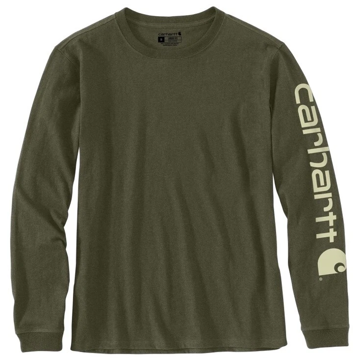 CARHARTT TK0231-W 1X Loose Fit Women Long Sleeve Shirt Basil Heather