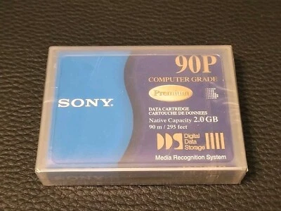 Sony 90P Computer PREMIUM Grade Digital Data Cartridge 2.0 GB New Factory Sealed - Image 1 of 4