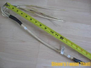 Battery Wire White 0awg 54mm² with 3/8" 10mm Lug Ring Terminal #M275T - Picture 1 of 2