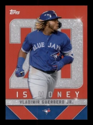 2022 TOPPS X COLLECTION 20 IS MONEY #45 VLADIMIR GUERRERO JR RED /10 - Image 1 of 2