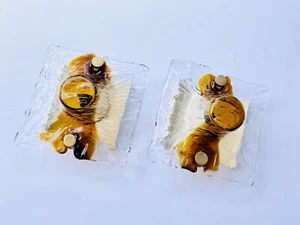 🔴 lampada applique Quilt design Toni Zuccheri per Venini Murano Serie Corteccia - Imagen 1 de 4