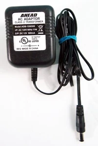 Ahead AC Adapter Adb1200500 DD 12V 500mA For Astrotel Cctv Wireless Tested Works - Bild 1 von 3