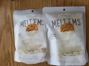 2 Pack Sweetshop MELT’EMS 12oz Brite White Color Chocolate Candy Melts NEW - Picture 1 of 3