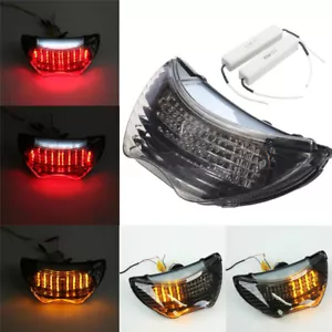 LED Smoke Tail Light Brake Turn Signal For Honda CBR600 F4i 2004 2005 2006 - Picture 1 of 7