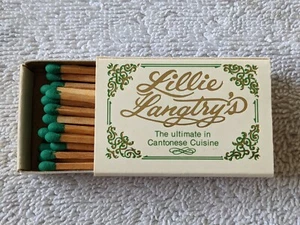 Vintage Streichholzschachtel Streichholzschachtel Lillie Langtry's Golden Nugget   - Bild 1 von 4
