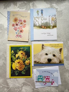“Get Well” Greeting Cards Lot of 4 with envelopes. - Picture 1 of 7