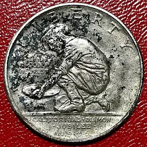 1925-S CALIFORNIA DIAMOND JUBILEE COMMEMORATIVE HALF DOLLAR - Picture 1 of 2
