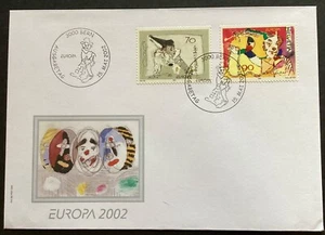 SWITZERLAND 2002 Europa ‘Circus’ FDC, Bern special postmark (SS470) - Picture 1 of 1