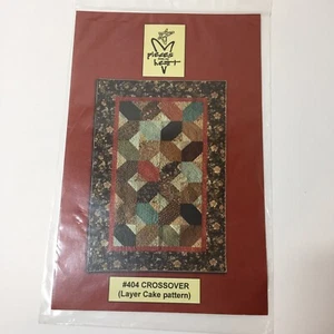 Crossover layer Cake Quilt Pattern 64" x 83" Pieces from My Heart - Picture 1 of 3