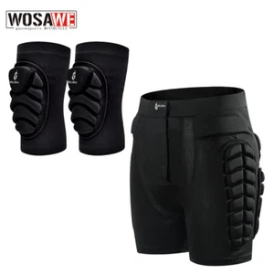 WOSAWE Cycling Hip Protection Impact Shorts MTB Knee Elbow Pads Guards Snowboard - Picture 1 of 14