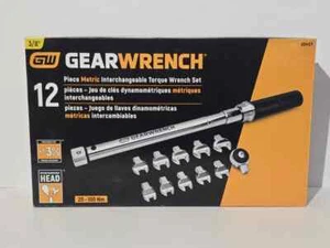 NEW! Gearwrench 89453 3/8" Drive 12pc Interchangeable Head Torque Wrench Set - Picture 1 of 1