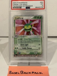 Pokémon TCG - Cradily ex (90/95) - 2004 EX Team Magma vs Team Aqua - PSA 5 - Picture 1 of 5