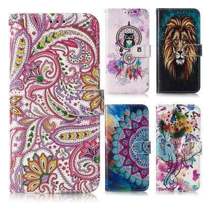Glossy Painted PU Leather Flip Wallet Case Cover for Motorola G84 G54 G14 G13 - Image 1 of 4