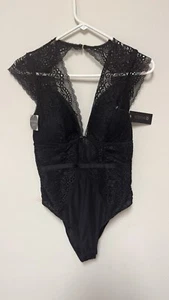 BodySophie B Negro Encaje Grande Acolchado Nuevo con Etiquetas Lencería Body Traje Top Espalda Abierta - Imagen 1 de 4