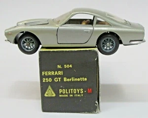 Politoys-M #504 FERRARI 250 GT BERLINETTA silver Mint in Box 1/43 diecast dc - Picture 1 of 6