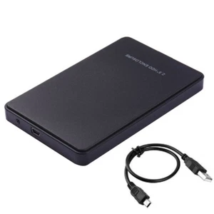 2.5" Inch Silver Sata USB 2.0 Hard Drive HDD Enclosure External Laptop Disk Case - Afbeelding 1 van 5