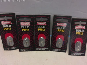 Vintage Eveready PR 12 flashlight replacement bulb (5 pack) - Picture 1 of 3