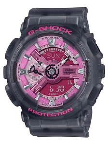 NUEVO Reloj Casio G-Shock Serie S Transparente Gris Ana-Digi Mujer GMAS110NP-8A - Imagen 1 de 3