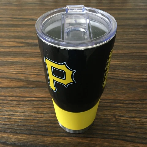 Pittsburgh Pirates - 30oz - Boelter Brands - Ultra Black Tumbler - Travel Cup Cover