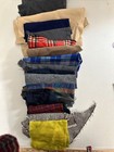 Wool Fabric Pieces Over 1 Pound Great For Rug Hooking Well Appliqué