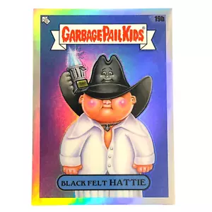 2024 Topps Chrome Garbage Pail Kids Black Felt HATTIE Refractor GPK Music Awards - Picture 1 of 2