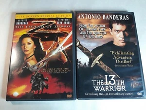 2 Antonio Banderas DVDs The Legend Of Zorro And The 13th Warrior Like New!! - Picture 1 of 3