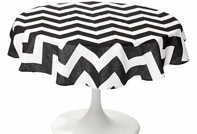 Small Tablecloth Chevron Overlay Round 36" By Broward Linens (Variety Of Colors) - Image 1 of 3