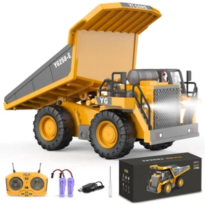 Remote Control Dump Truck,Rc Truck Toy for Kids,9 Channel Construction Vehicles - Picture 1 of 12