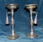 Lovely Vintage Pair Of Godinger Silver Candle Holders With Snuffers